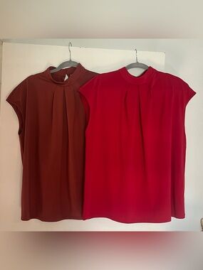 Halara Cap Sleeve Blouses (sold as a pair)